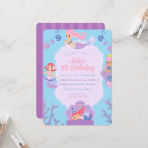Mermaid Birthday Invitation