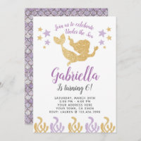 Mermaid Birthday Invitation