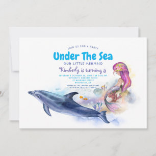 Mermaid Birthday Invitation