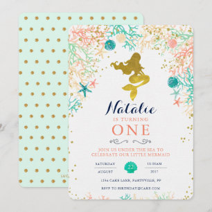 Mermaid Birthday Invitation