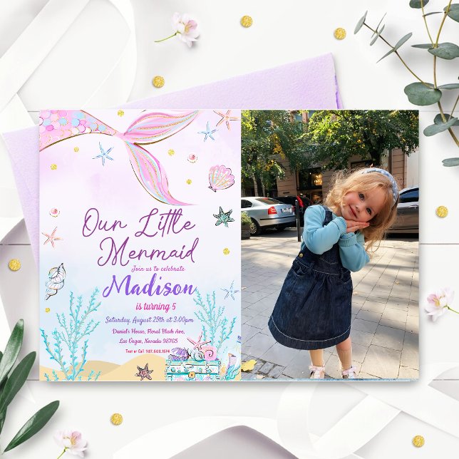 Mermaid Birthday Invitation Under The Sea  (Creator Uploaded)