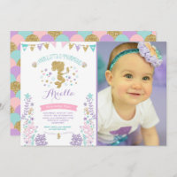 Mermaid Birthday Invitation Under The Sea Party