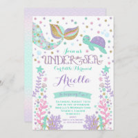 Mermaid Birthday Invitation Under The Sea Party