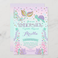 Mermaid Birthday Invitation Under The Sea Party