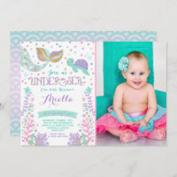 Mermaid Birthday Invitation Under The Sea Party