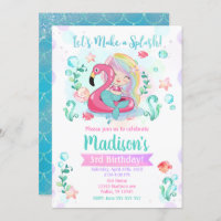 Mermaid Birthday Invitation / Under the Sea Party