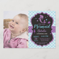 Mermaid Birthday Invitation Under the Sea Party