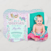 Mermaid Birthday Invitation Under The Sea Party