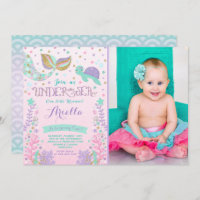 Mermaid Birthday Invitation Under The Sea Party