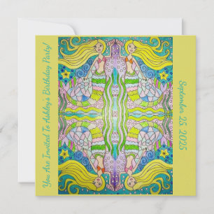 Mermaid Birthday Invitations