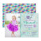 Mermaid Birthday Invite With Photo