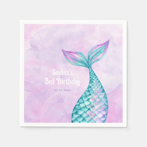 Mermaid Birthday Napkins