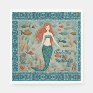 Mermaid Birthday Napkins