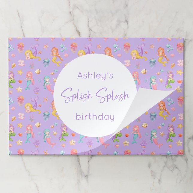 Mermaid Birthday Paper Pad (Folded)
