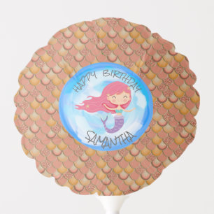 Mermaid Birthday Party Balloon