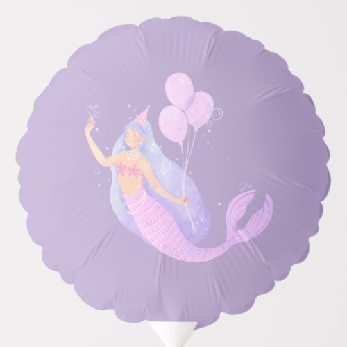 Mermaid Birthday Party Balloon | Under the Sea Bir