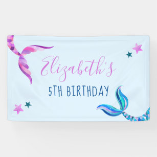 Free Free 97 Mermaid Birthday Banner Svg SVG PNG EPS DXF File