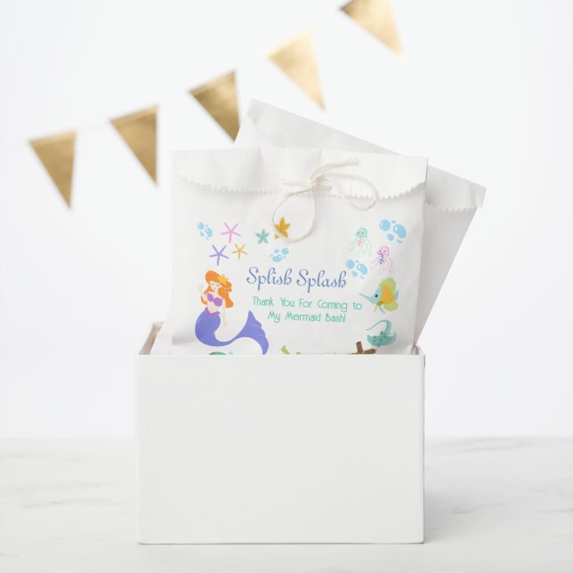 Mermaid Birthday Party Favor Bags (Party)