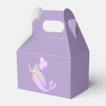 Mermaid Birthday Party Favor Boxes | Under the Sea