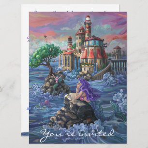 Mermaid Birthday Party Invitation