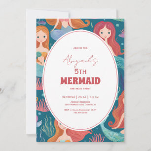 Mermaid Birthday Party Invitation