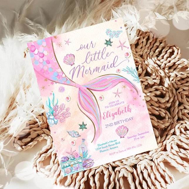Mermaid Birthday Party Invitation (Creator Uploaded)