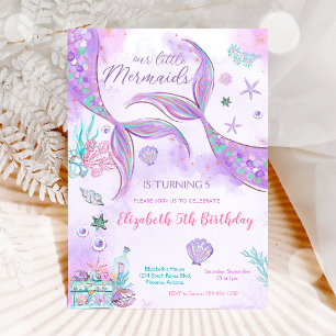 Mermaid Birthday Party Invitation