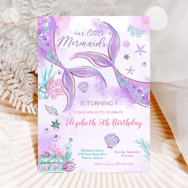Mermaid Birthday Party Invitation (Creator Uploaded)