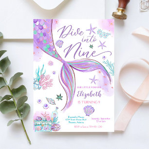 Mermaid Birthday Party Invitation