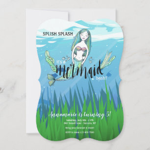 Mermaid Birthday Party Invitation