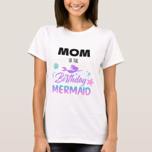 Mermaid Birthday Party Mom T-Shirt