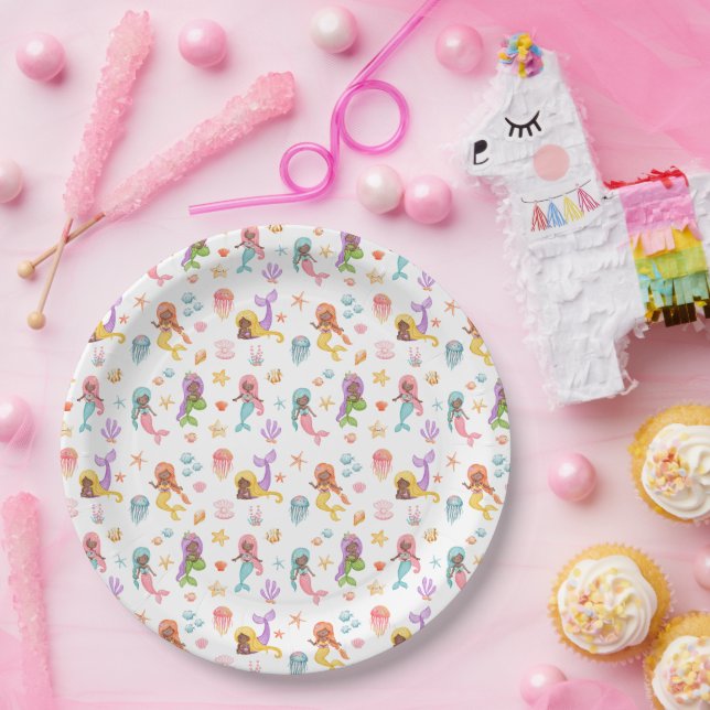 Mermaid Birthday Party Paper Plates (Party)