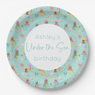 Mermaid Birthday Party Paper Plates