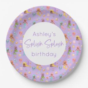 Mermaid Birthday Party Paper Plates