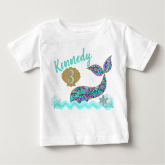 Mermaid birthday party, Romper under the sea