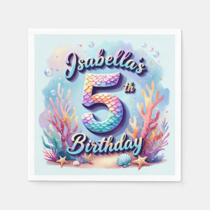 Mermaid Birthday Party – Under the Sea Party Napkins