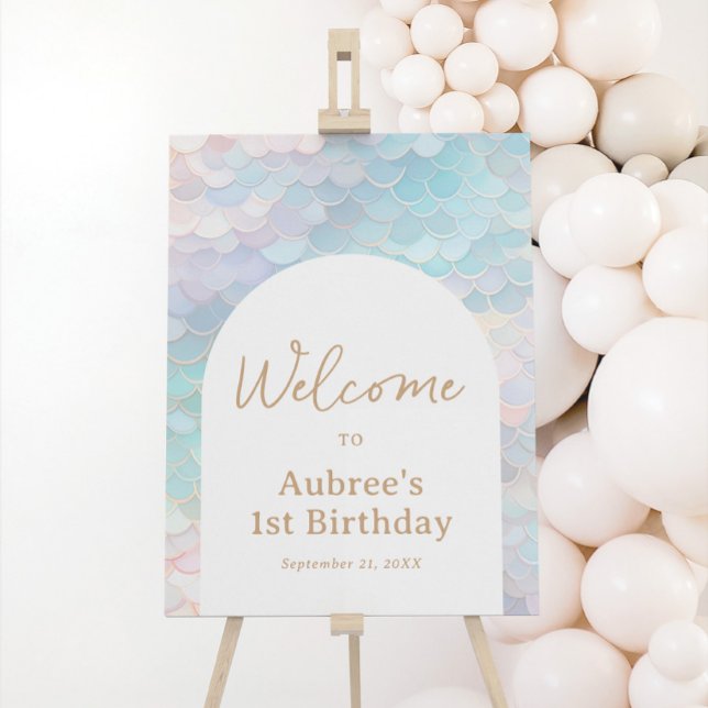 Mermaid Birthday Party Welcome Sign (Creator Uploaded)