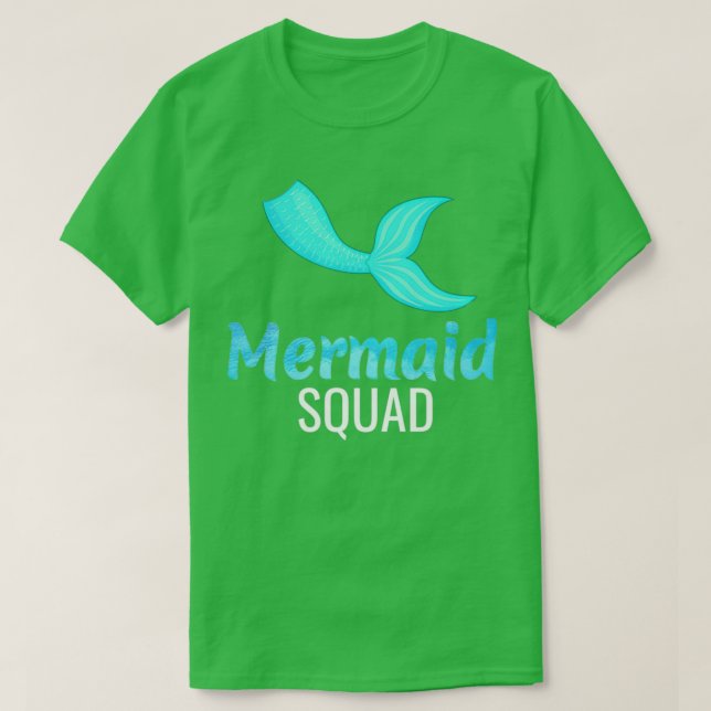 Mermaid Birthday Squad Mermaid Party T-Shirt (Design Front)