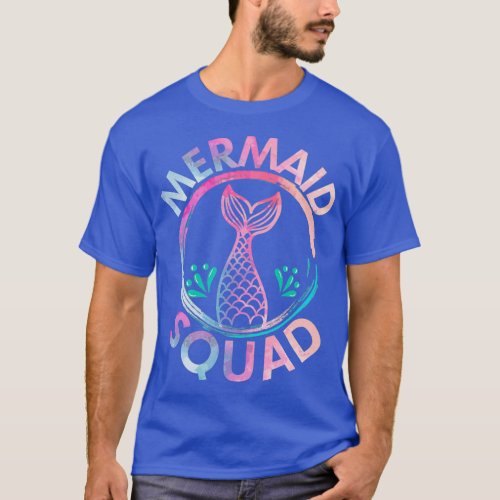 Mermaid Birthday Squad Party 12 T_Shirt