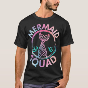 Mermaid Birthday Squad Party T Gift T best friend T-Shirt