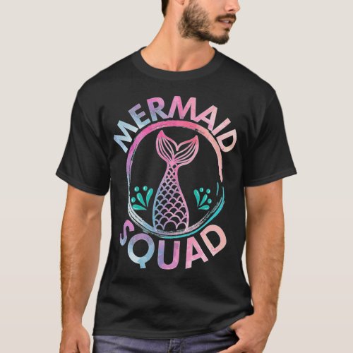 Mermaid Birthday Squad Party T  Gift T best friend T_Shirt