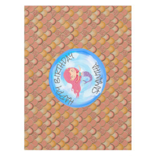  Mermaid Birthday  Tablecloth