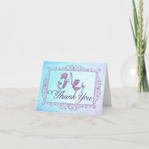Mermaid Birthday Thank You Card