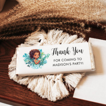 Mermaid Birthday Thank You For Coming Hershey Bar Favors by lilanab2 at Zazzle