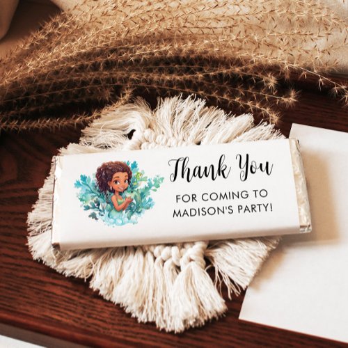 Mermaid Birthday Thank You for Coming Hershey Bar Favors