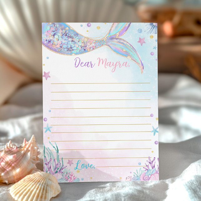 Mermaid Birthday Time Capsule Message Card (Creator Uploaded)
