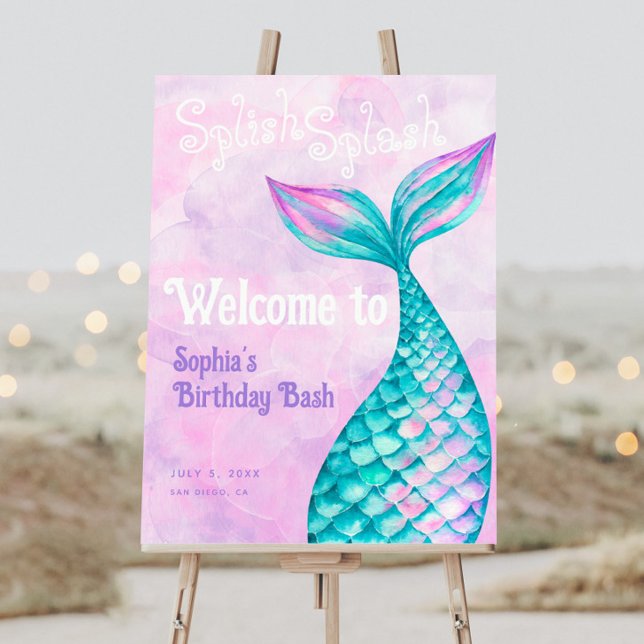 Mermaid Birthday Welcome Sign (Creator Uploaded)