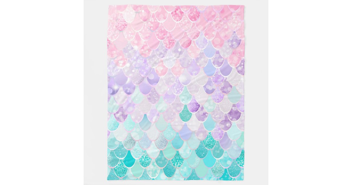 Mermaid Purple and Silver Table Runner by Megan Morris