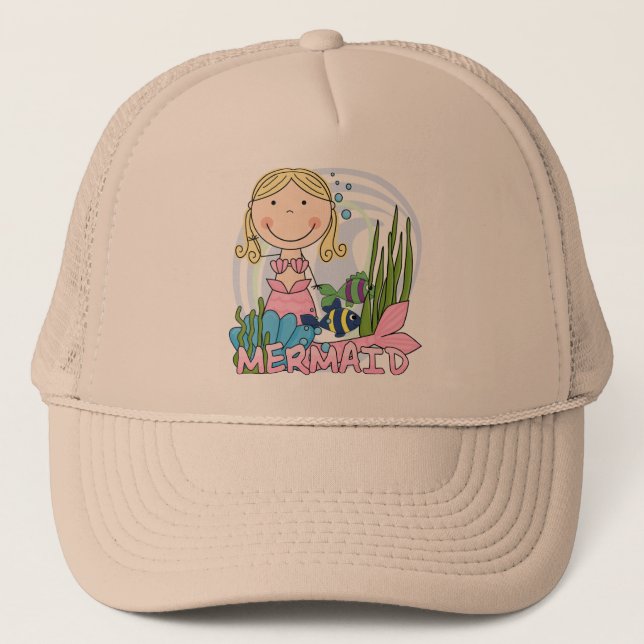 Mermaid - Blond Tshirts and Gifts Trucker Hat (Front)