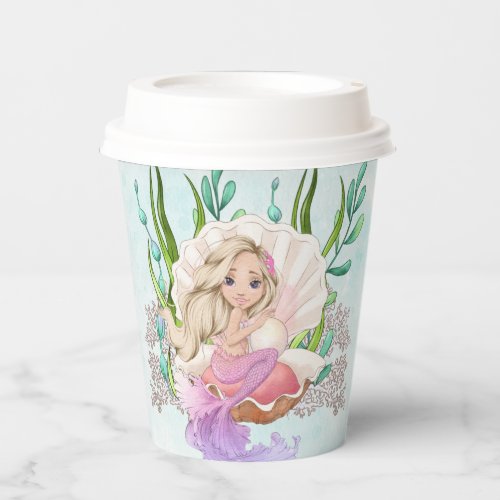 Mermaid Blonde in Oyster Shell Paper Cups
